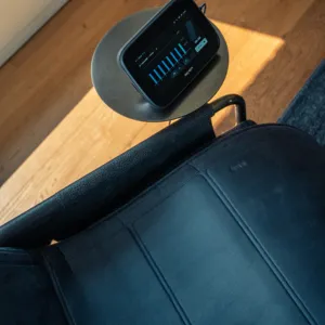 Two people rowing a boat.