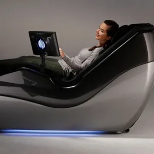 Two people rowing a boat.