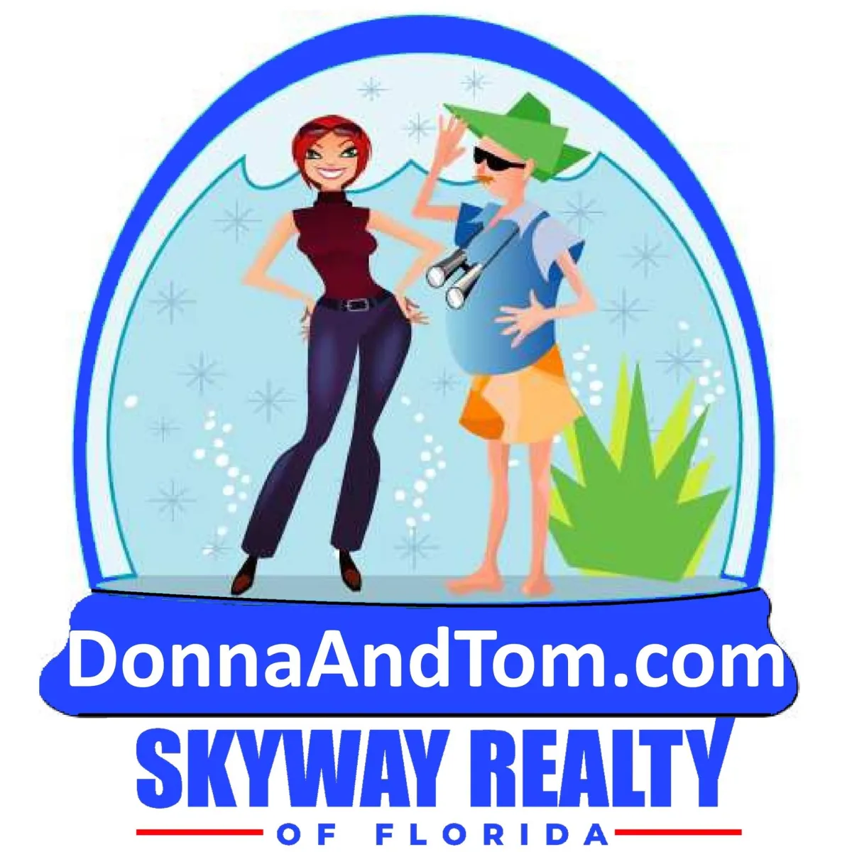 Logo featuring 'Donna and Tom Murphy' offering options to buy and sell homes in the Sarasota Florida and Lakewood Ranch Florida areas, including cash offers, and rent to own.