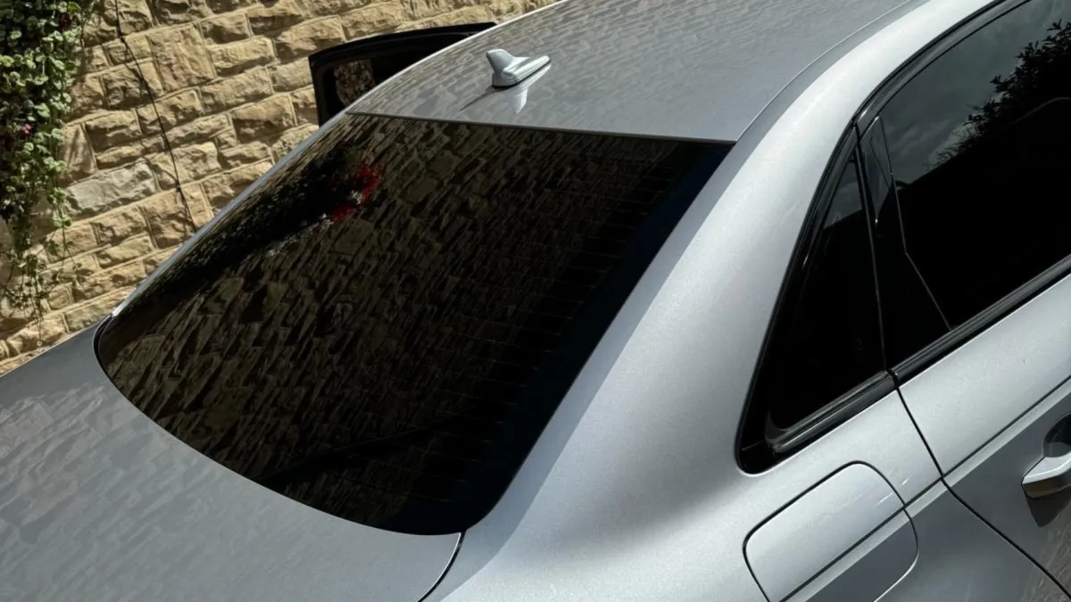 Window Tinting on grey BMW