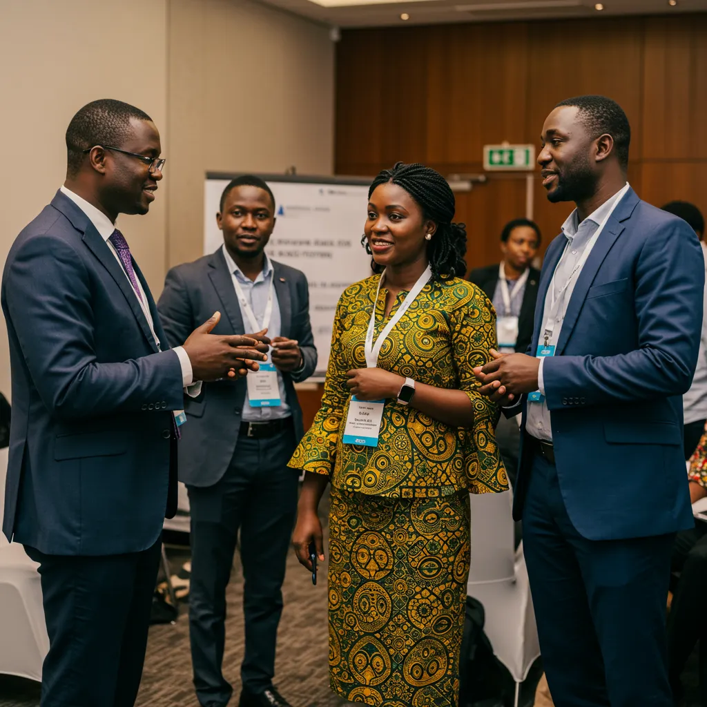 Delegates collaborating during an executive education workshop