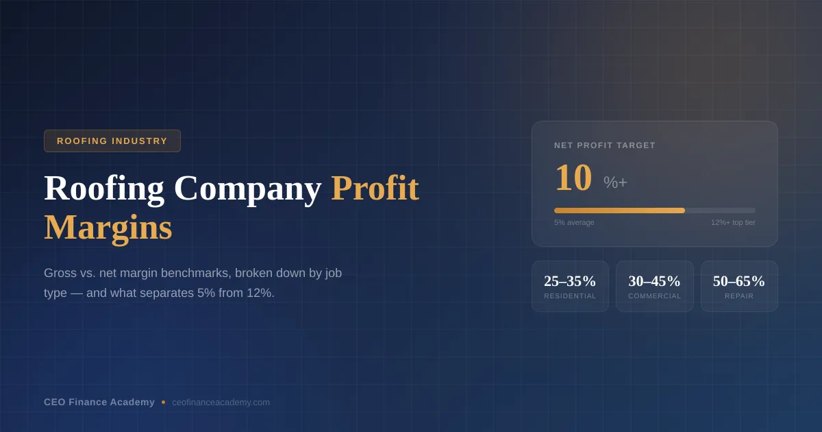 Roofing Company Profit Margin: What You Should Actually Be Making