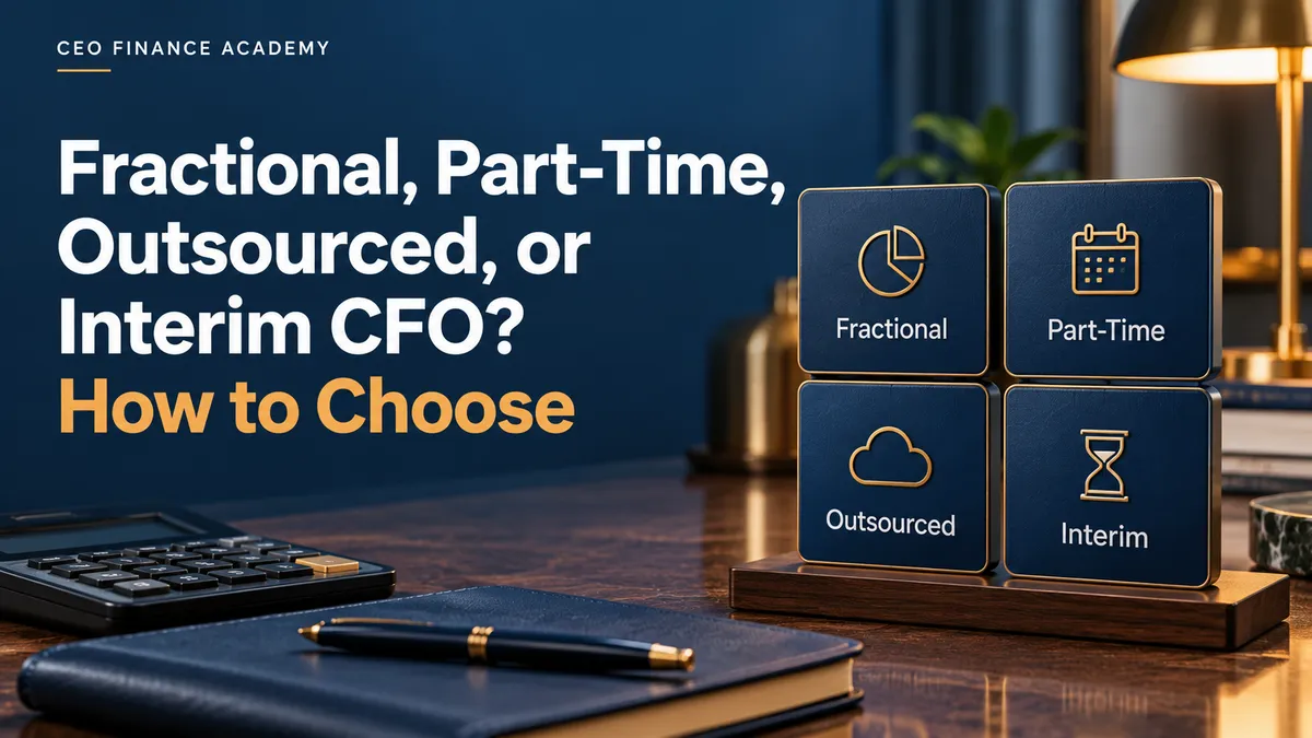 Fractional, Part-Time, Outsourced, or Interim CFO? How to Choose