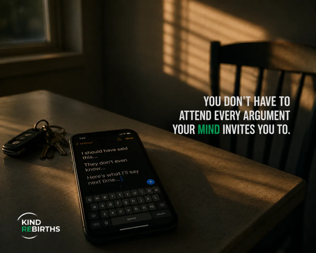 You Don't Have to Attend Every Argument Your Mind Invites You To