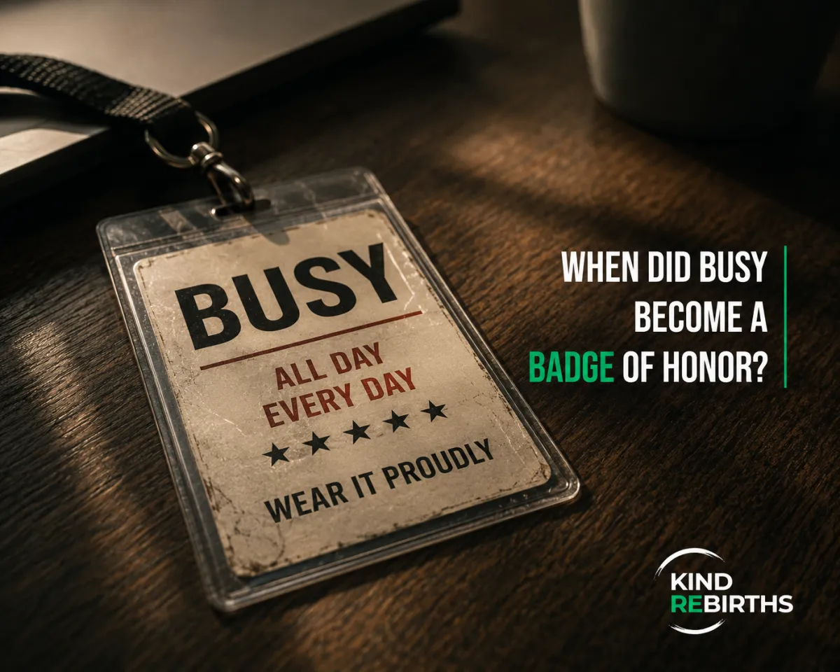 When Did Busy Become a Badge of Honor?
