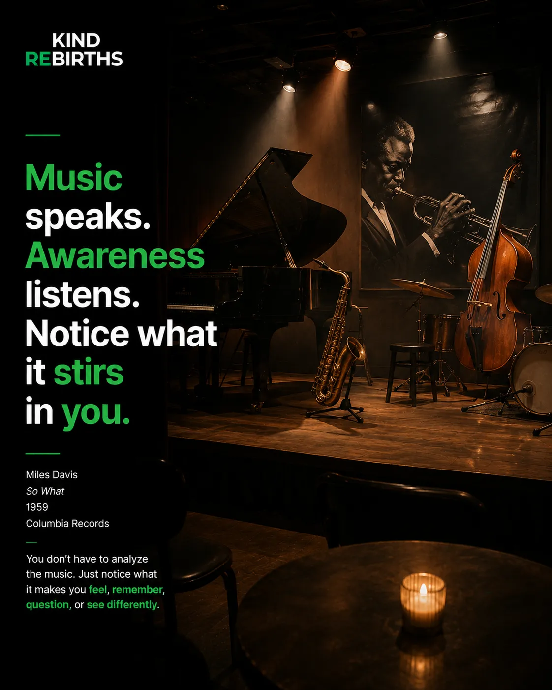 When Music Talks, Awareness Responds