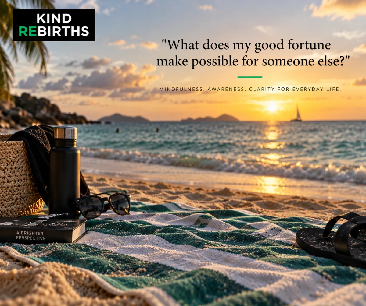 Does Your Good Fortune Make Things Happen for Others?
