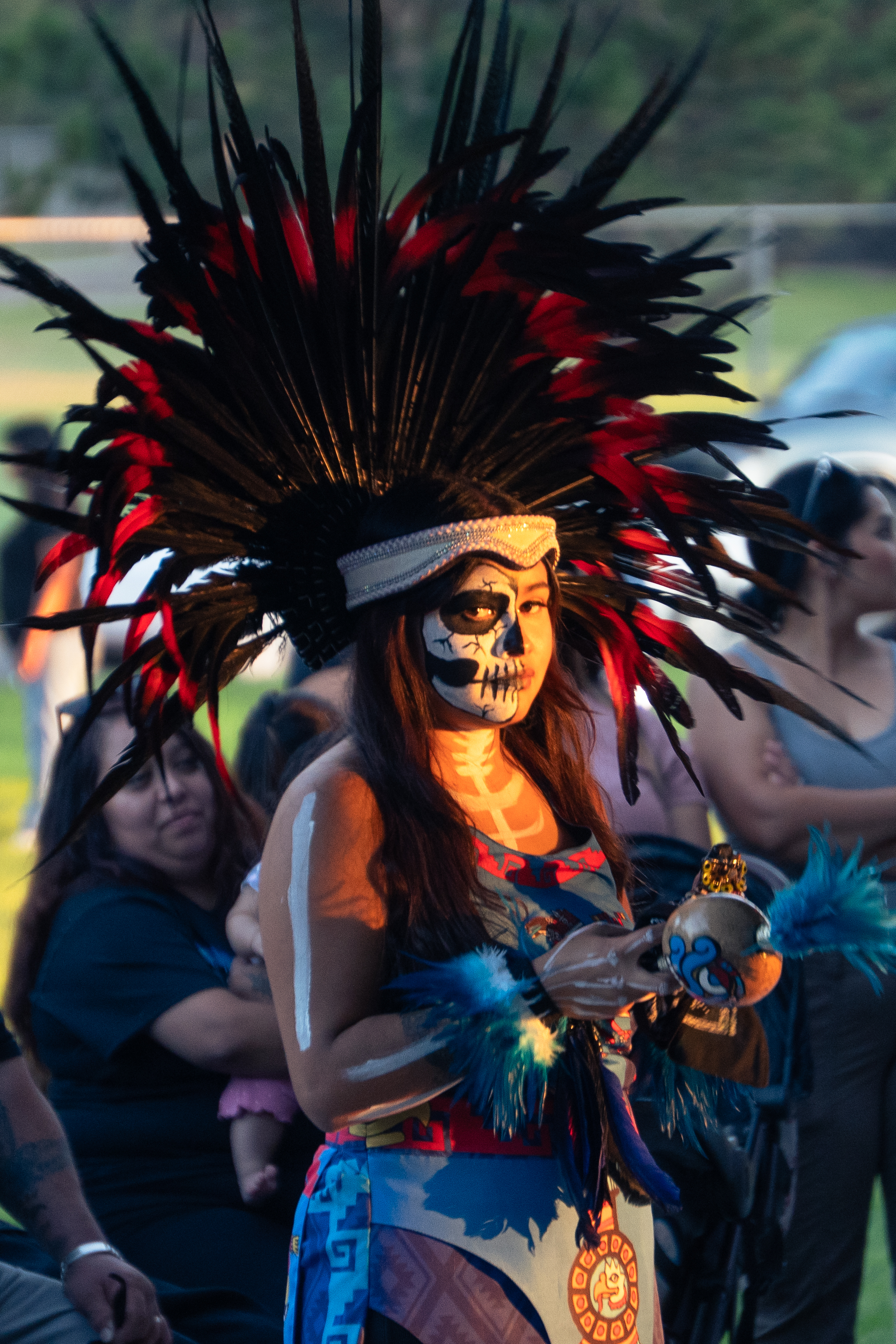 Vibrant color performance photo of Mexika dance