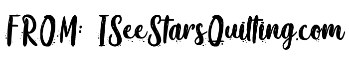 From: ISeeStarsQuilting.com