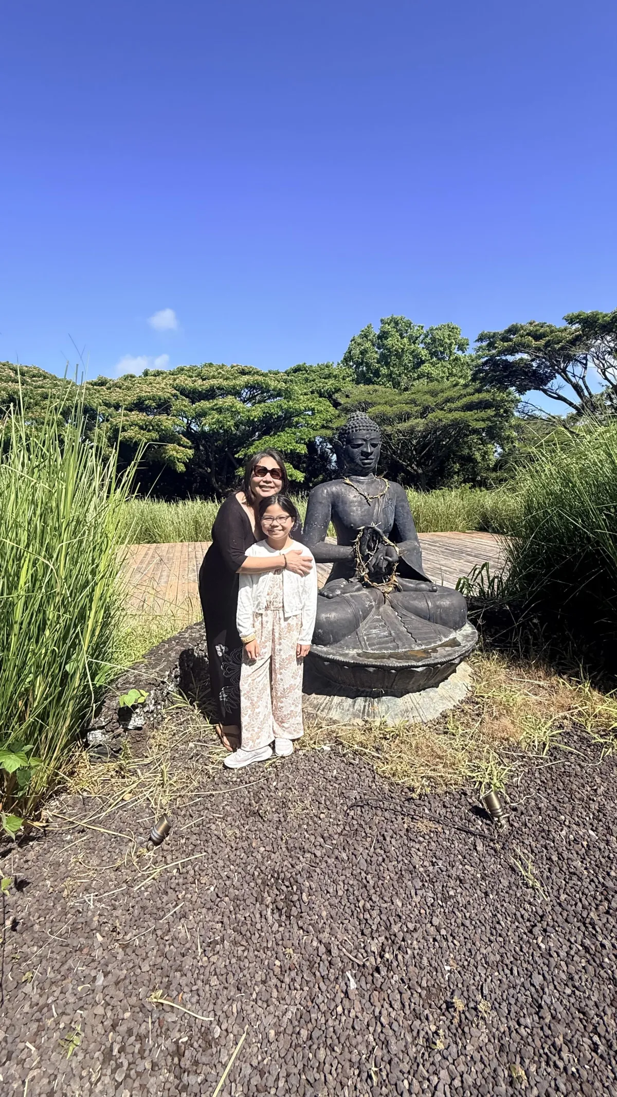 Families participating in a healing retreat in Maui