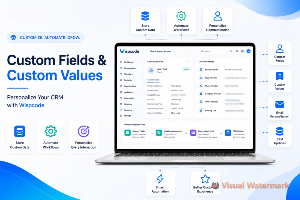 GoHighLevel Custom Fields and Custom Values Dashboard