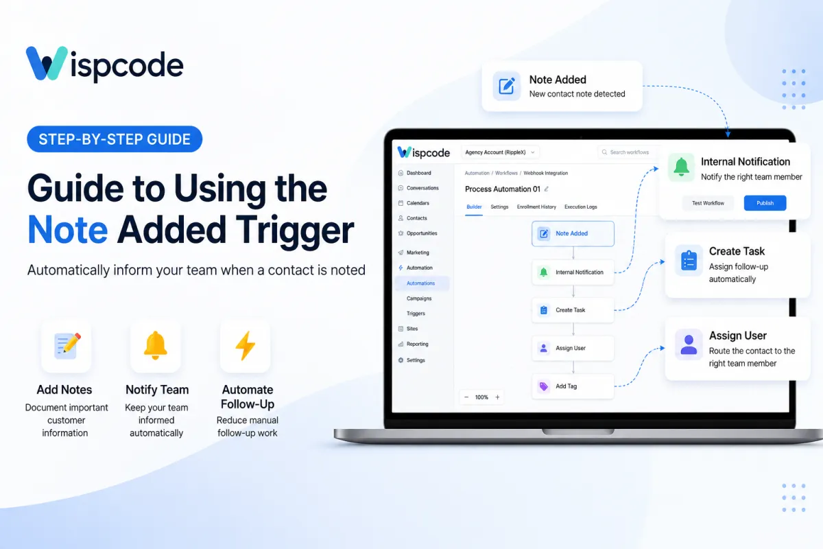 How to Use the Note Added Trigger in GoHighLevel