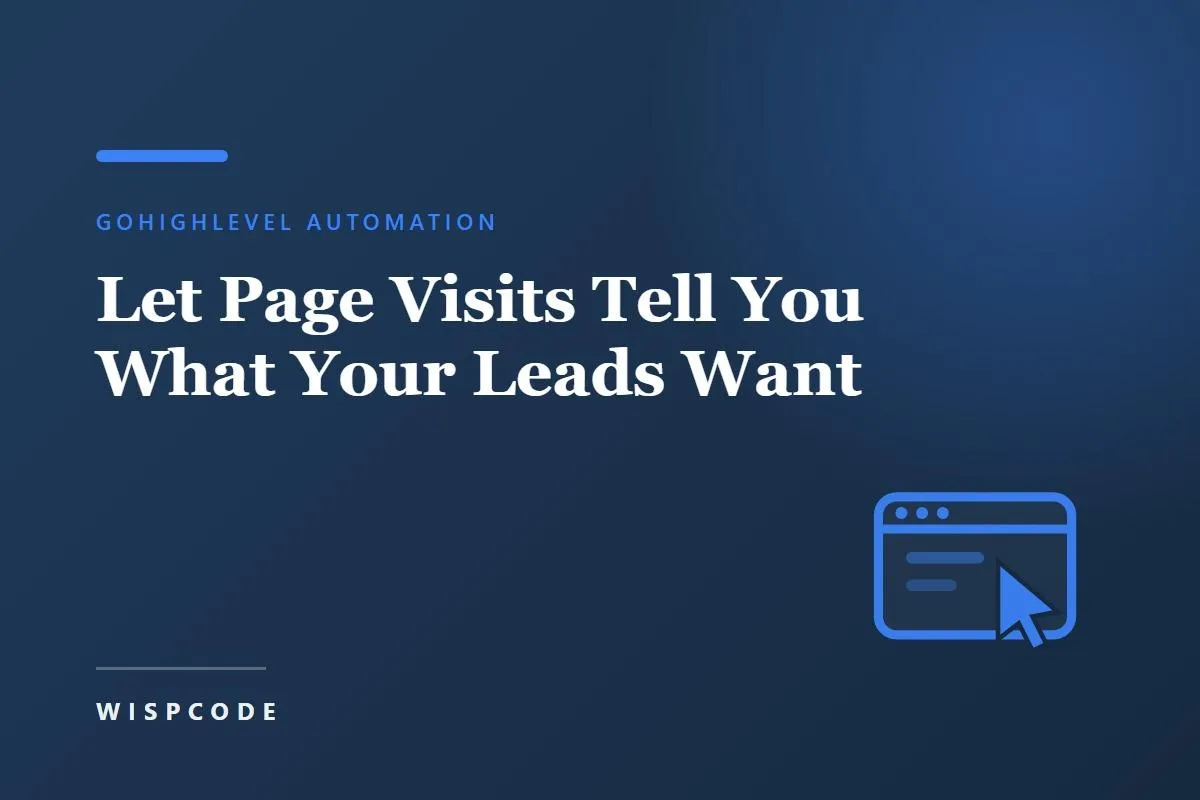 GoHighLevel Funnel Website PageView Trigger tracking visitor engagement and website activity.