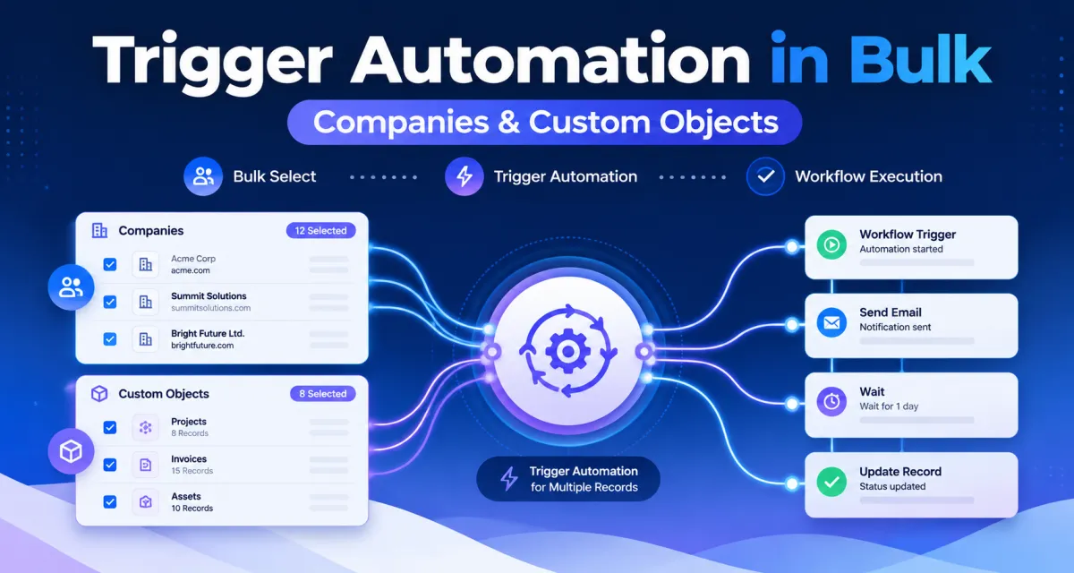 GoHighLevel bulk automation for Companies and Custom Objects