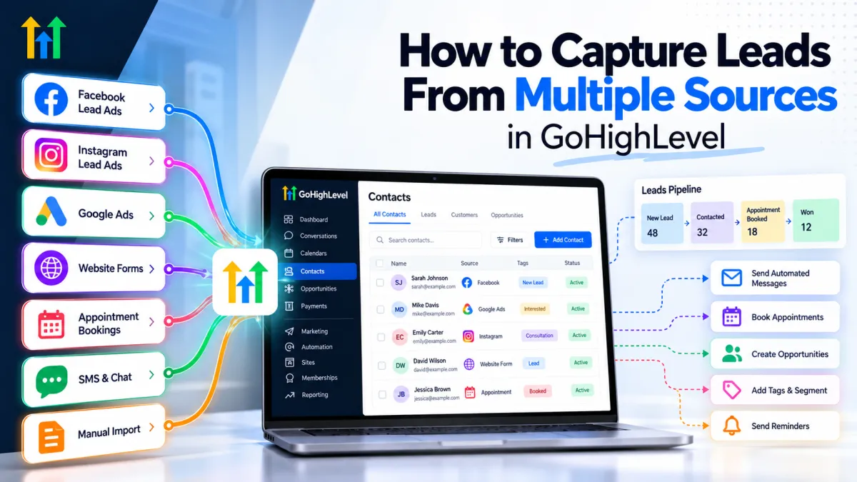 How to Capture Leads From Multiple Sources in GoHighLevel