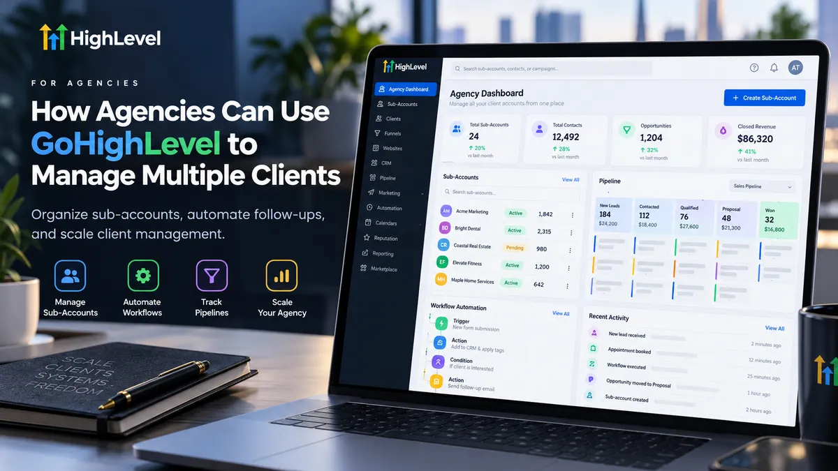 How Agencies Can Manage Multiple Clients With GoHighLevel