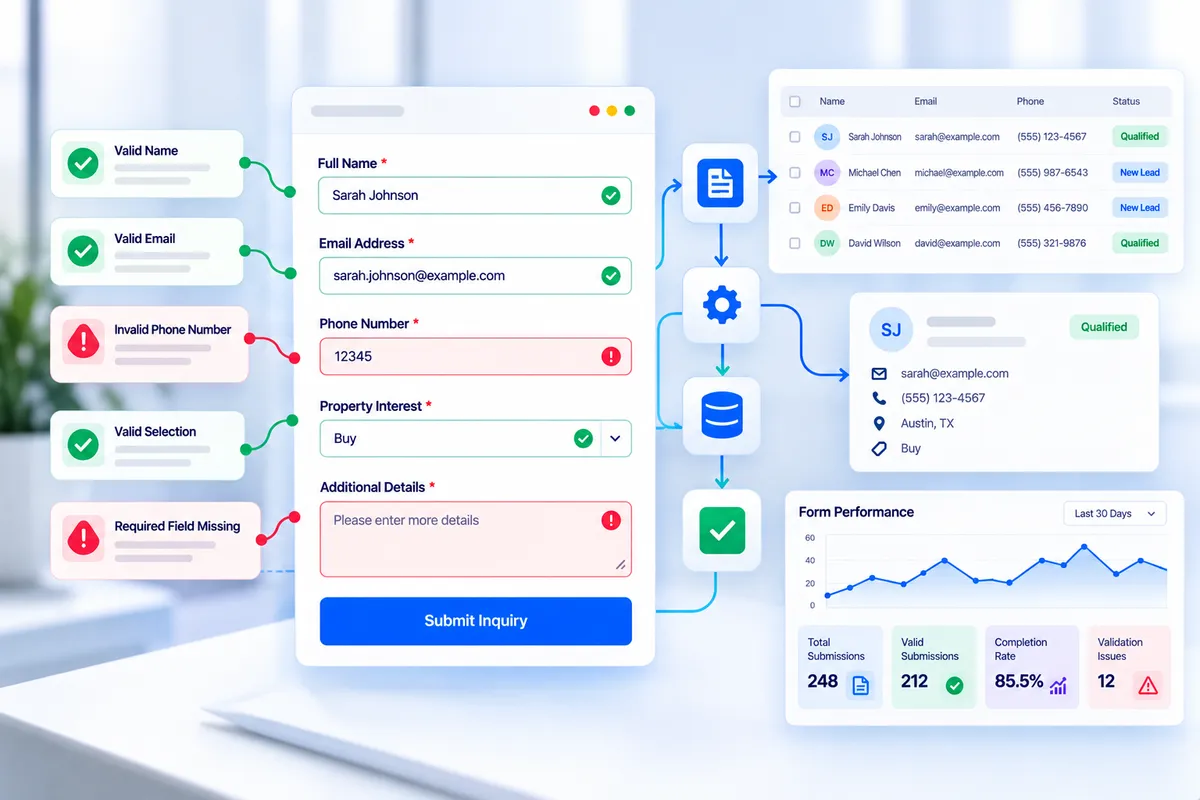 GoHighLevel form validation process for collecting clean and accurate lead data