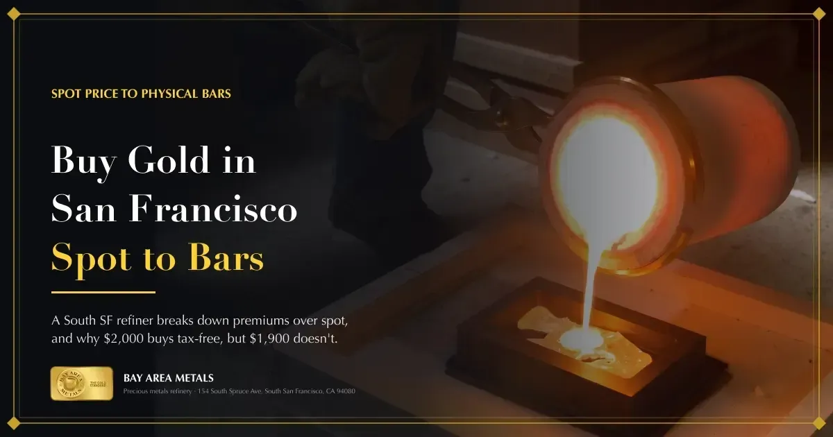 Buy Gold in San Francisco: Spot Price to Physical Bars