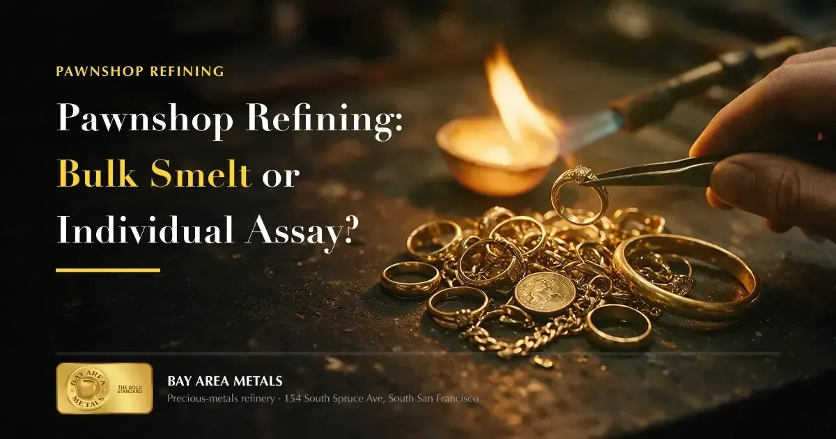 Pawnshop Refining: Bulk Smelt or Individual Assay?
