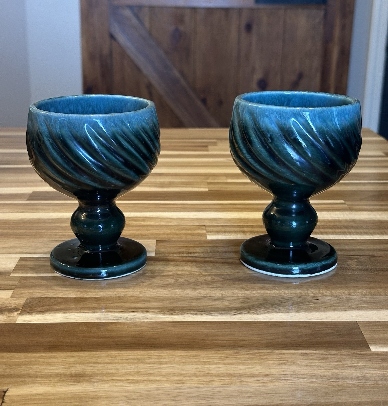 A pair of vintage Hull pottery planters from Samm’s secondhand finds