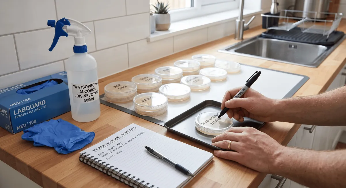 How to Run Your First Microbiology Experiment Safely at Home