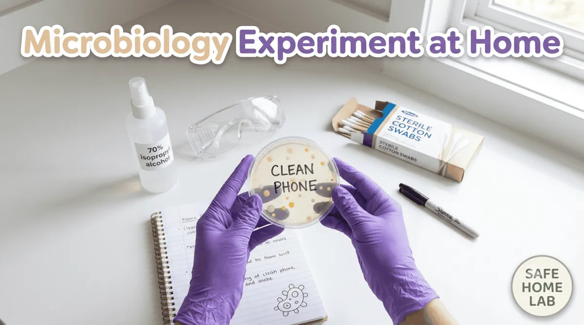 How to Run Your First Microbiology Experiment Safely at Home