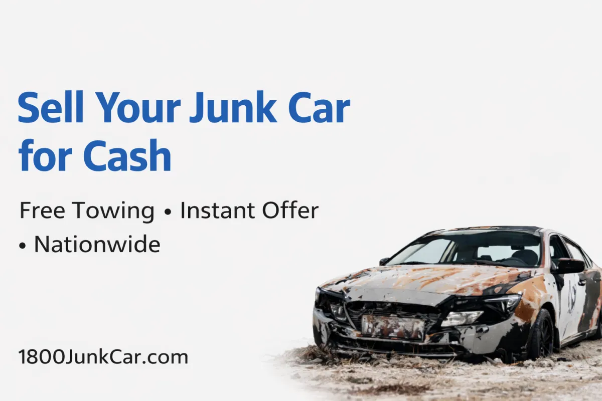 sell junk car fast for cash with free towing nationwide, instant offer for old, wrecked, flooded, or no-title vehicles