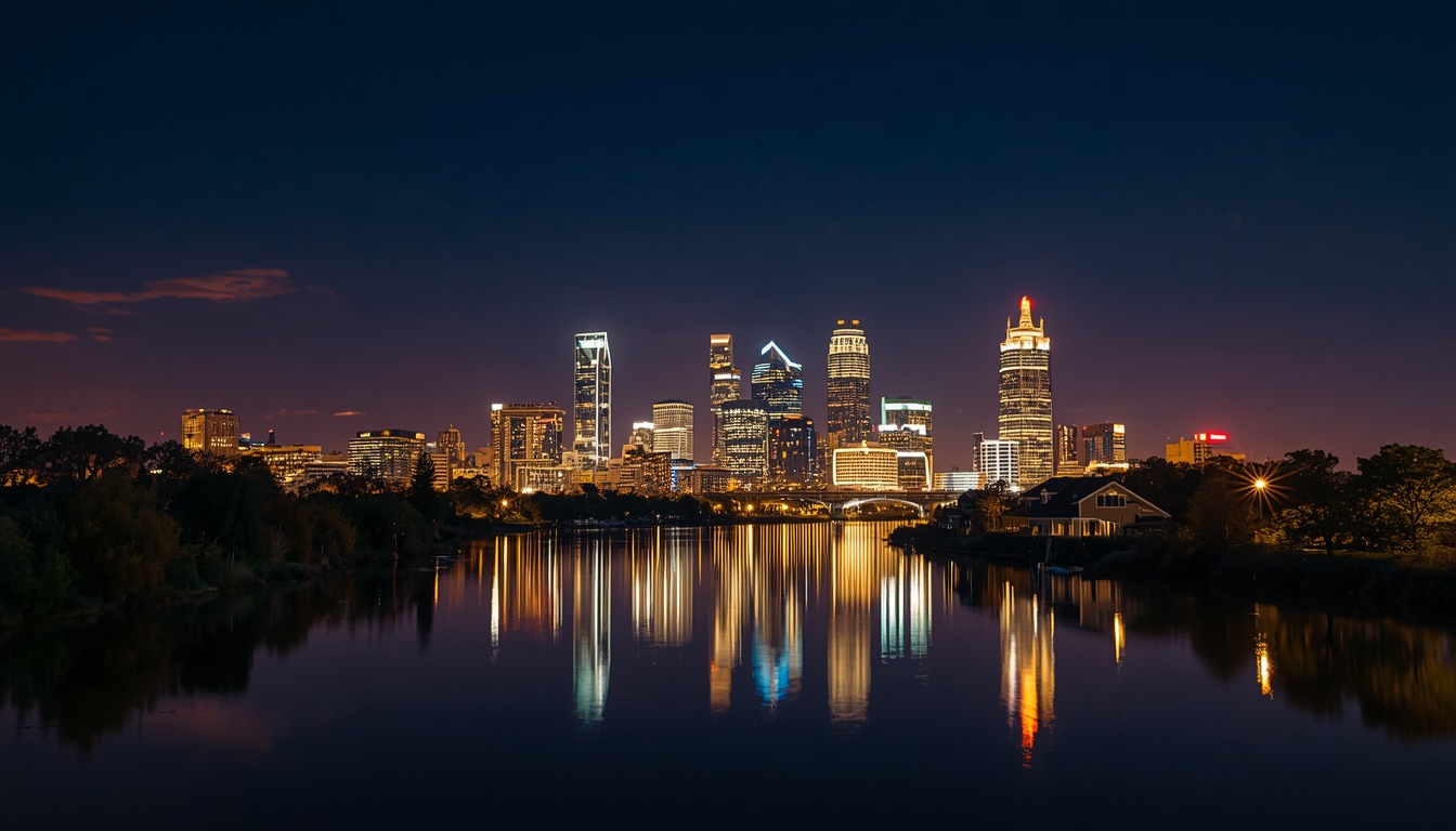 Austin, TX night skyline