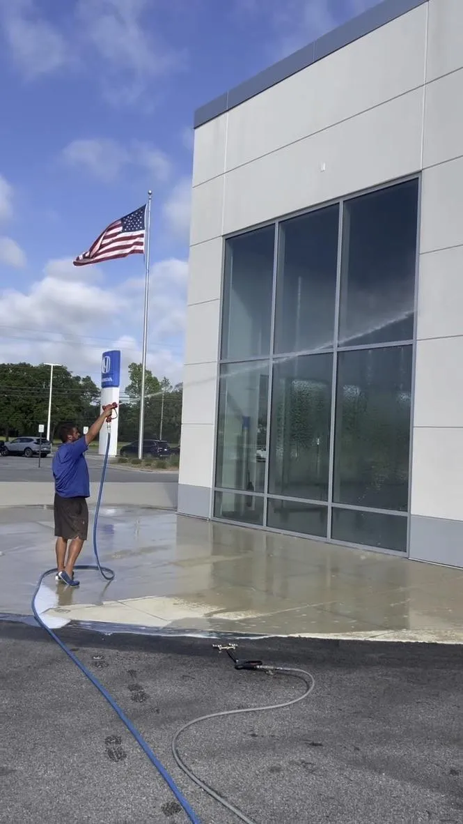 Soft washing service removes dirt and mold from home exteriors in Mississippi.