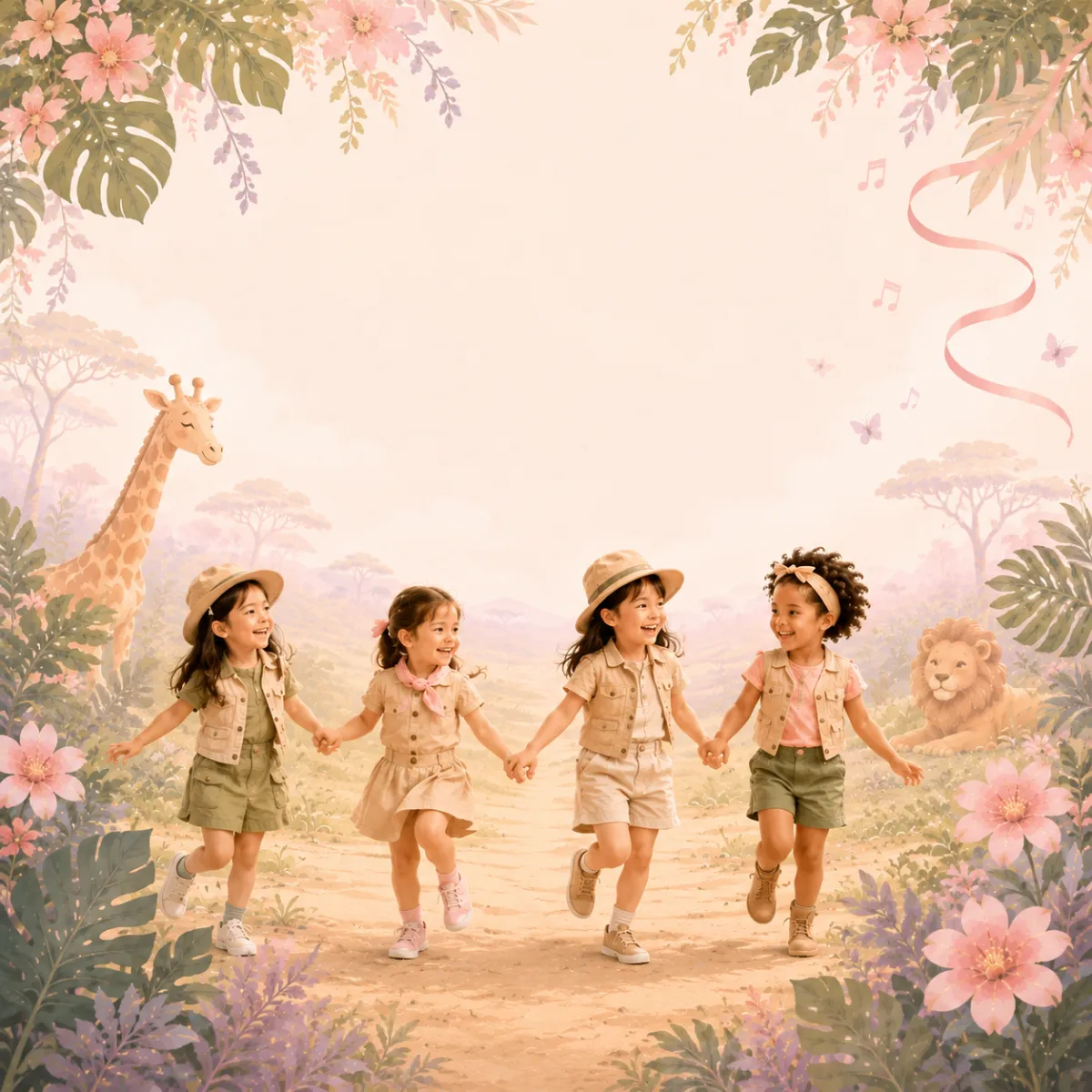 Dance student performing an expressive leap in a natural, storybook-lit setting