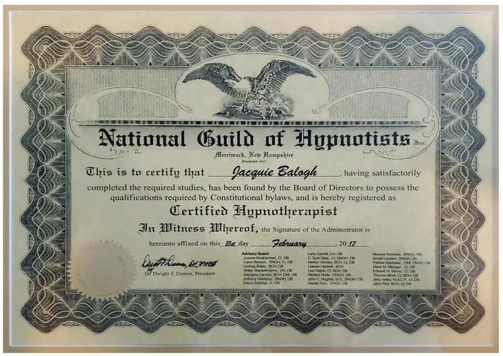 Anxiety Hypnotherapy Qualifications