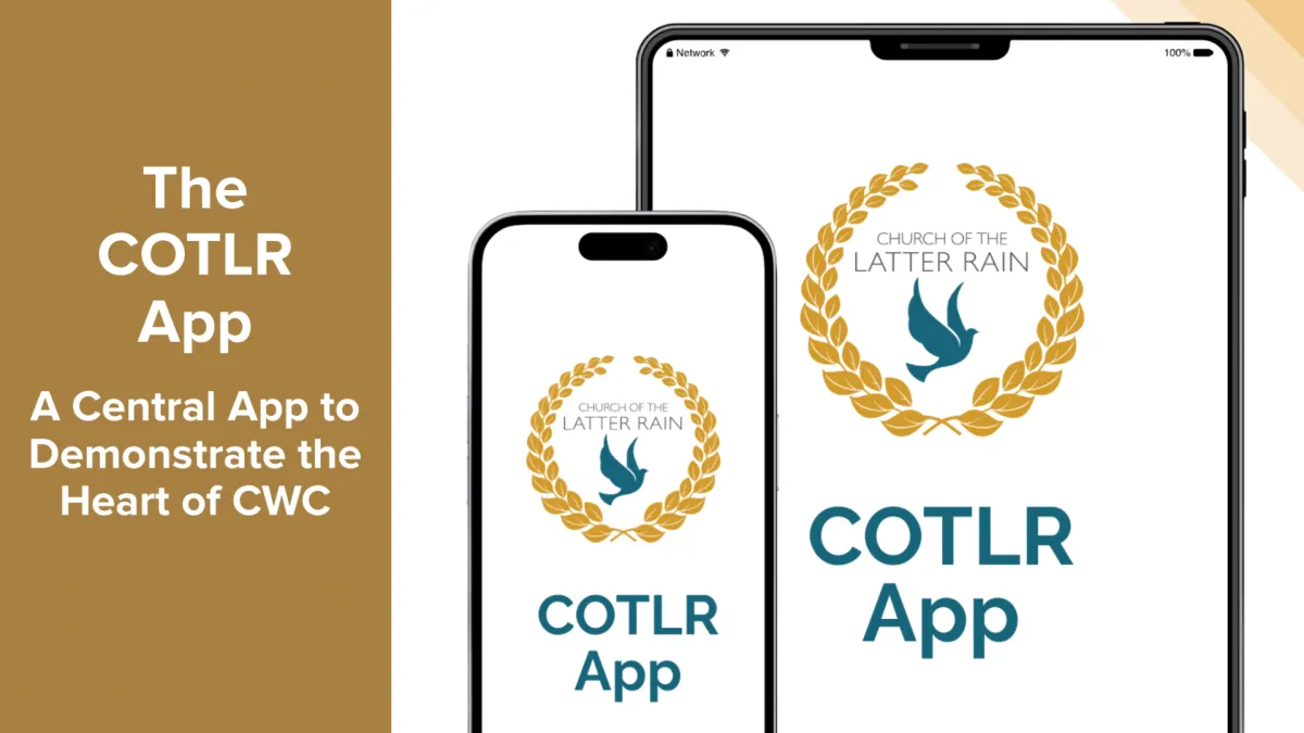 A close-up of two hands, one older and one younger, gently clasped over a table with soft natural light, symbolizing intergenerational support and community care. The background is softly blurred in warm neutral tones.