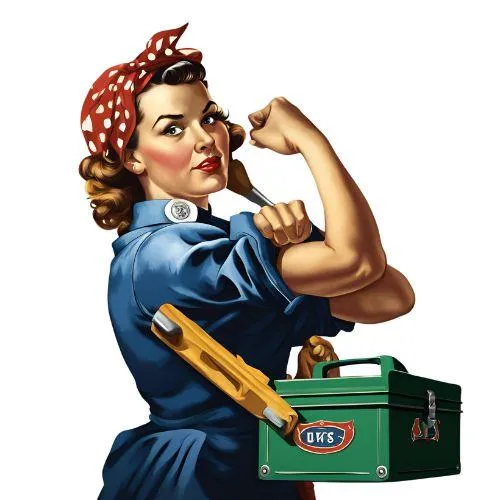Rosie With A Toolbox