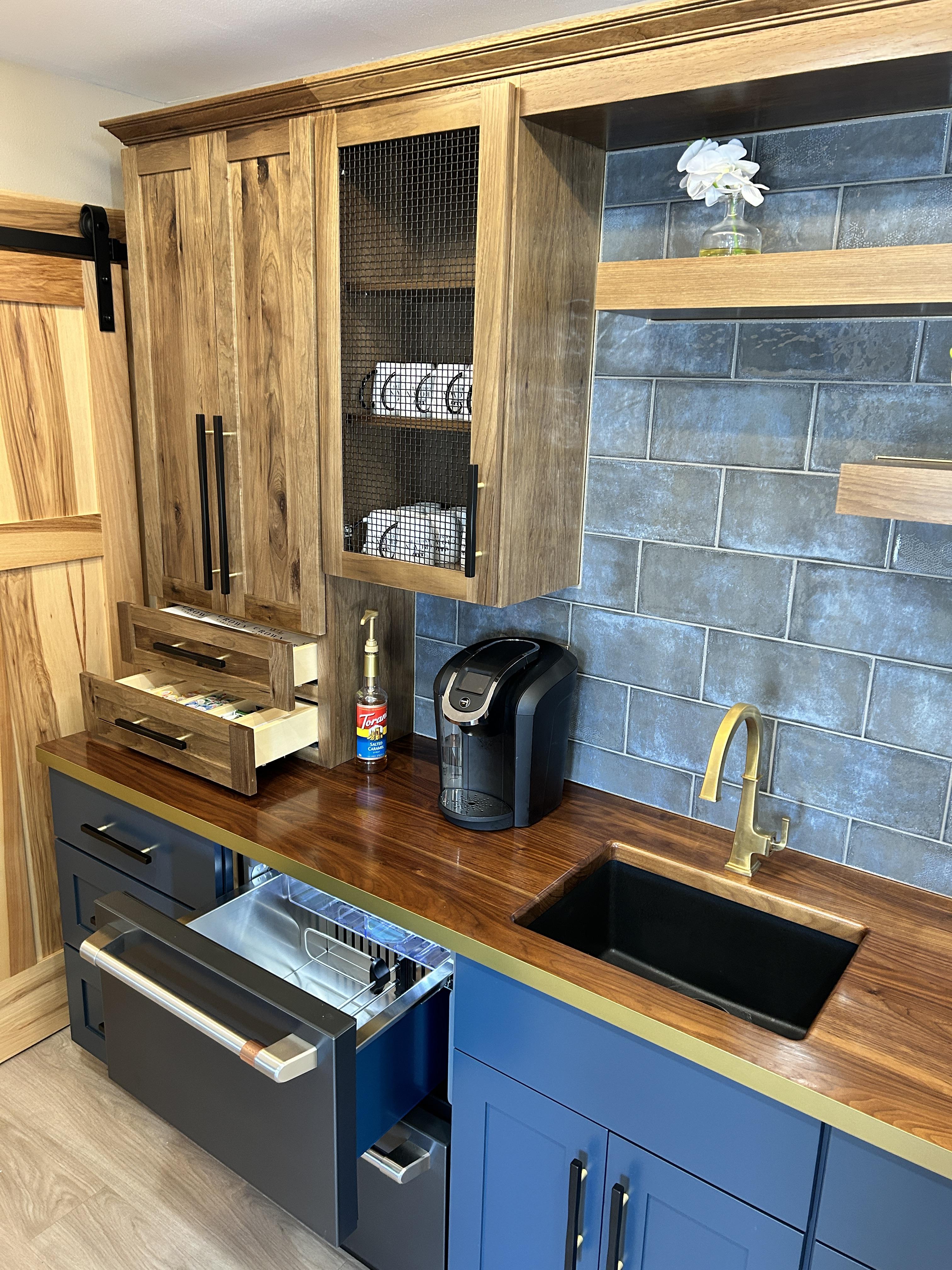 Premium solid-wood kitchen island hero image on white background