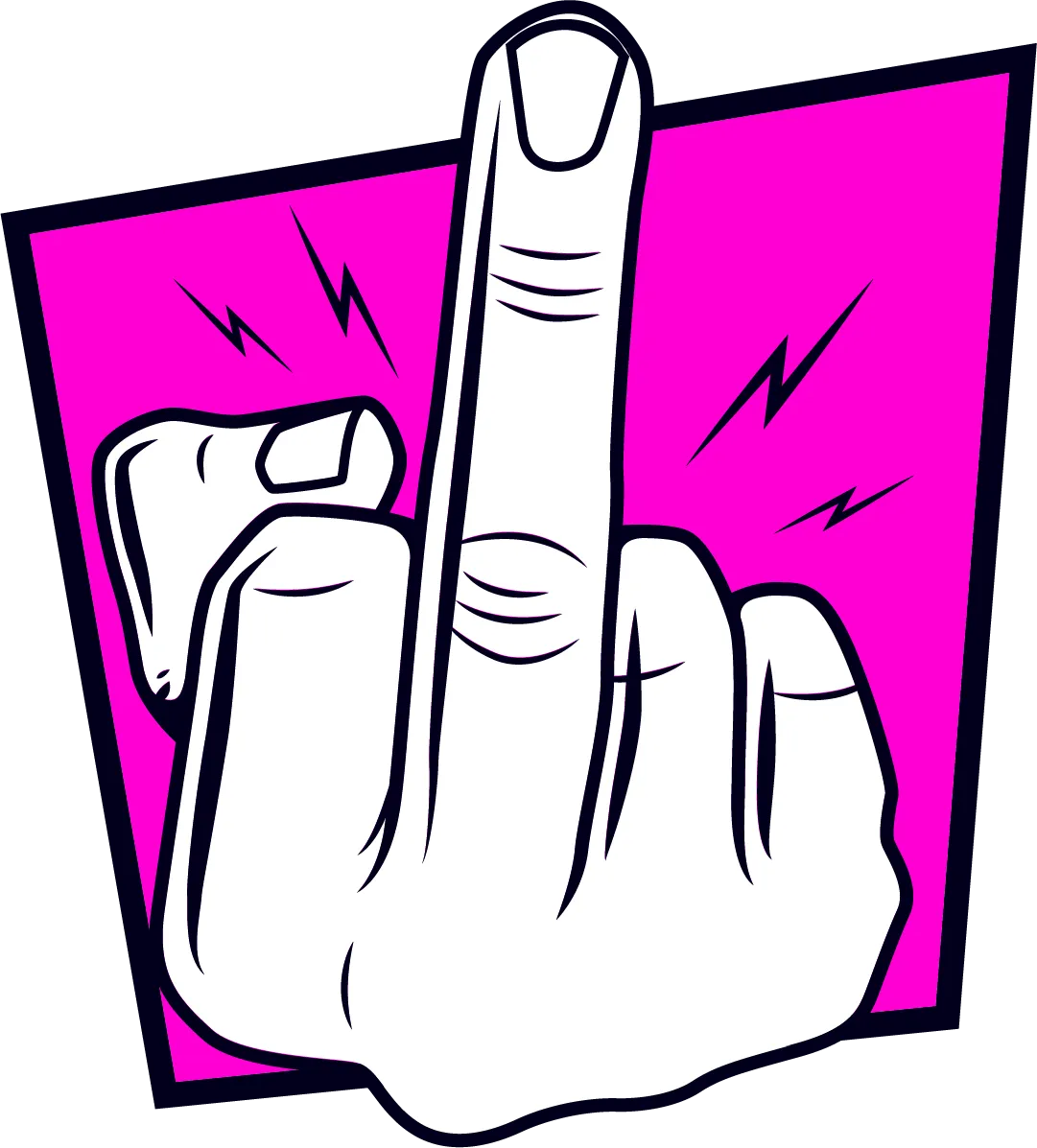 hand flipping the bird to checklists and templates