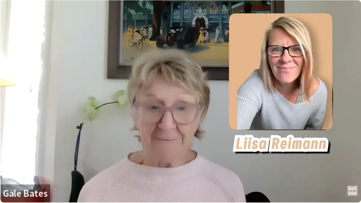 interview with Gale Bates on her YouTube series Entrepreneurs Who Work From Home