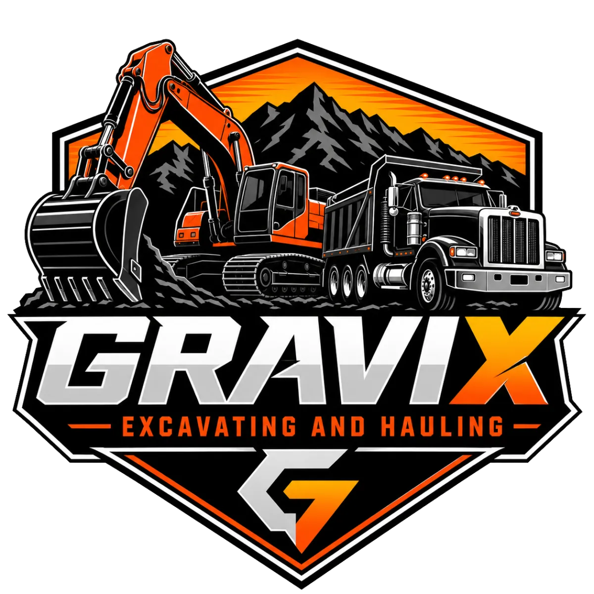 Gravix Earthwork & Grading Logo