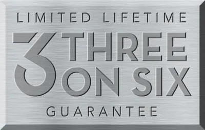 3 on 6 lifetime guarantee badge