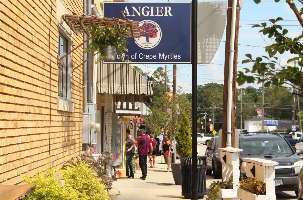 downtown Angier, NC