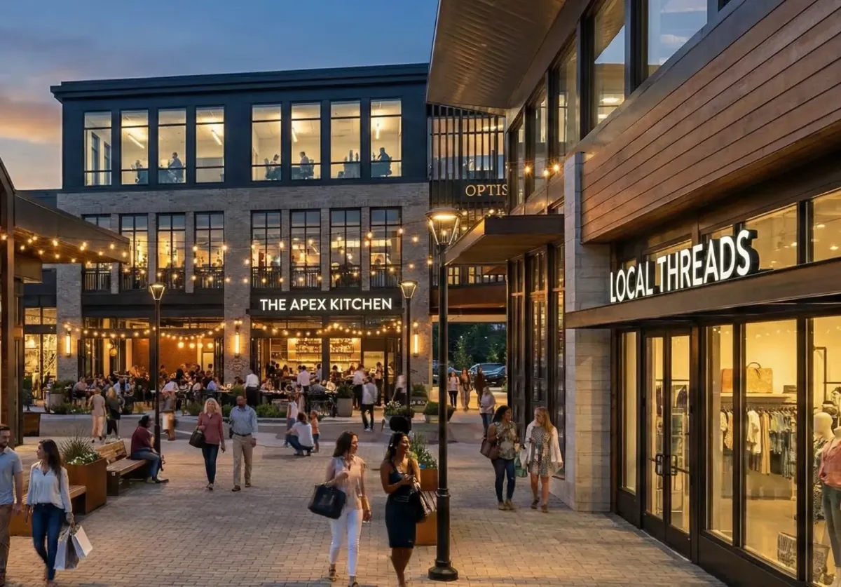 Veridea development Apex NC — Old US-1 mixed use corridor 2026