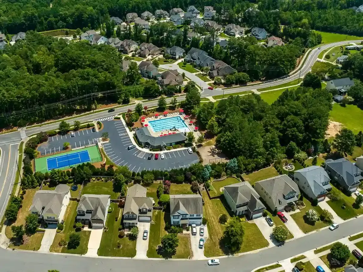 Bella Casa community Apex NC — resort style pool and amenities