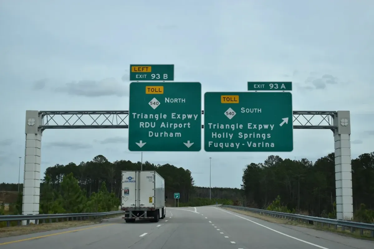 Fuquay-Varina Expressway sign