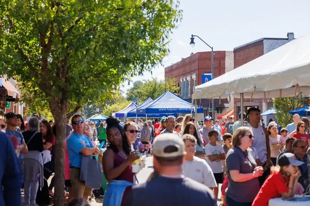 Fuquay-Varina Celebrate Festival crowd.