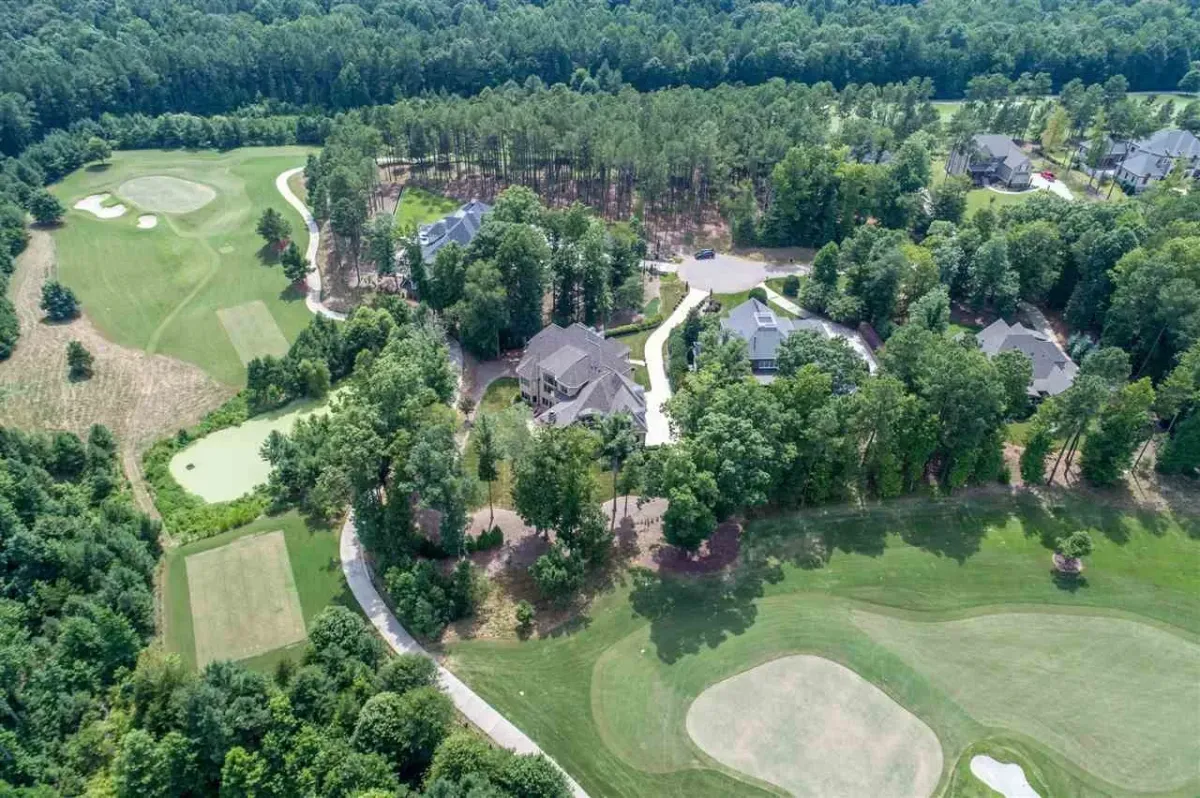 Drone View Hasentree Houses and Golf Course Wake Forest, NC