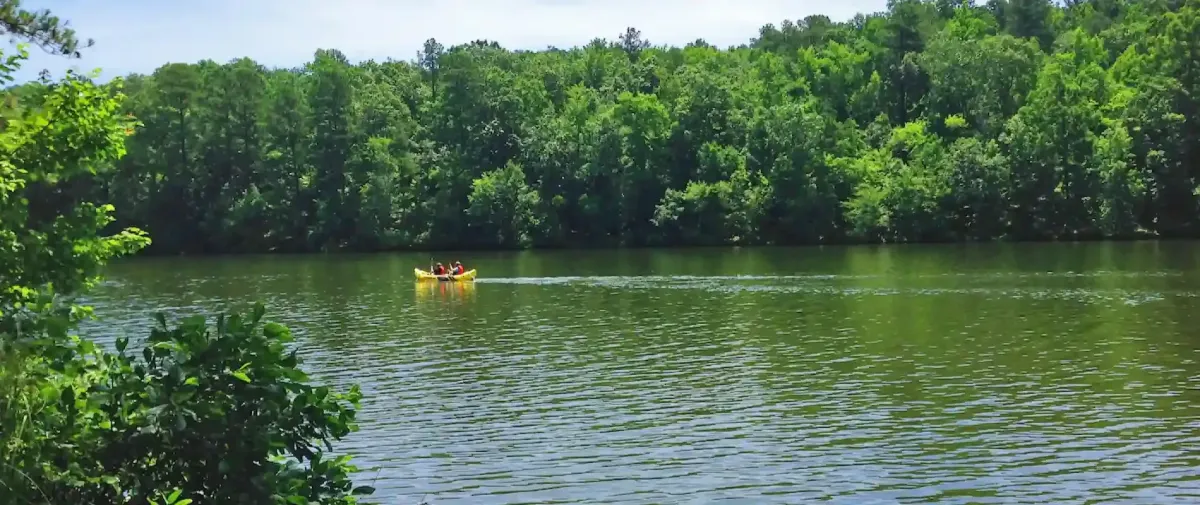 wake forest NC reserve with canoe