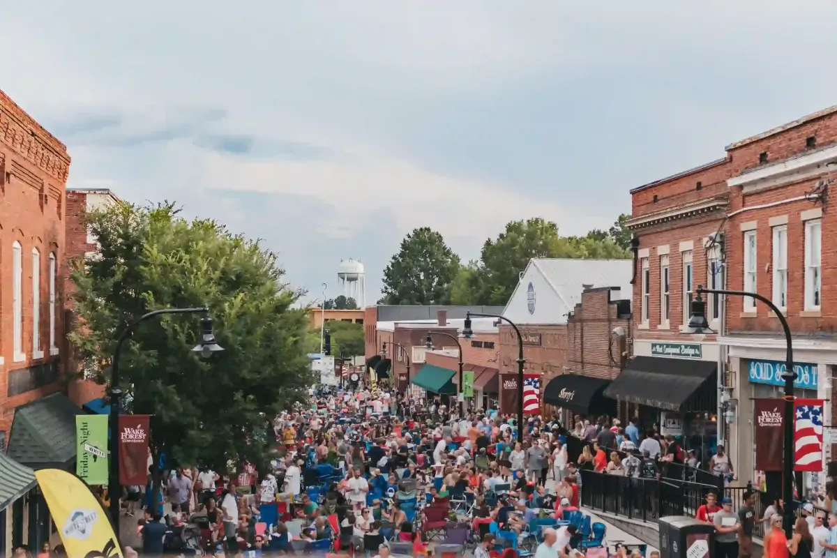 Downtown Wake Forest NC Friday Nights