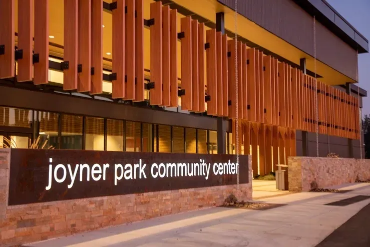 joyner park sign community center Wake Forest NC