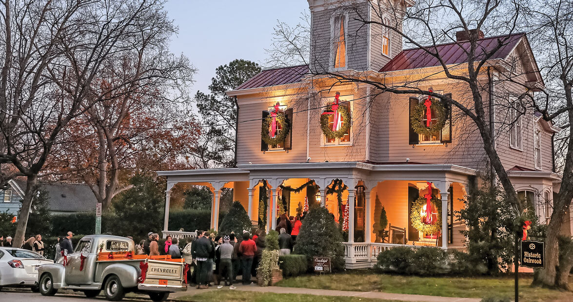 Oakwood House at Christmas