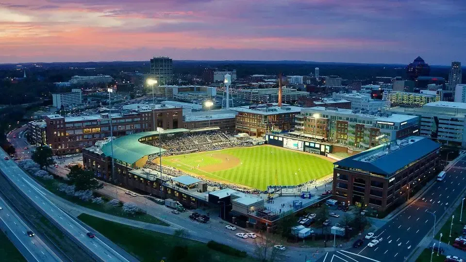 Durham Bulls Athletic Park crowd Durham NC entertainment