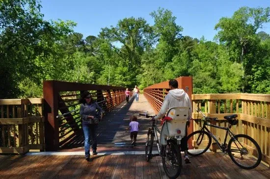 Neuse River Bridge Walking and bike trail Clayton NC